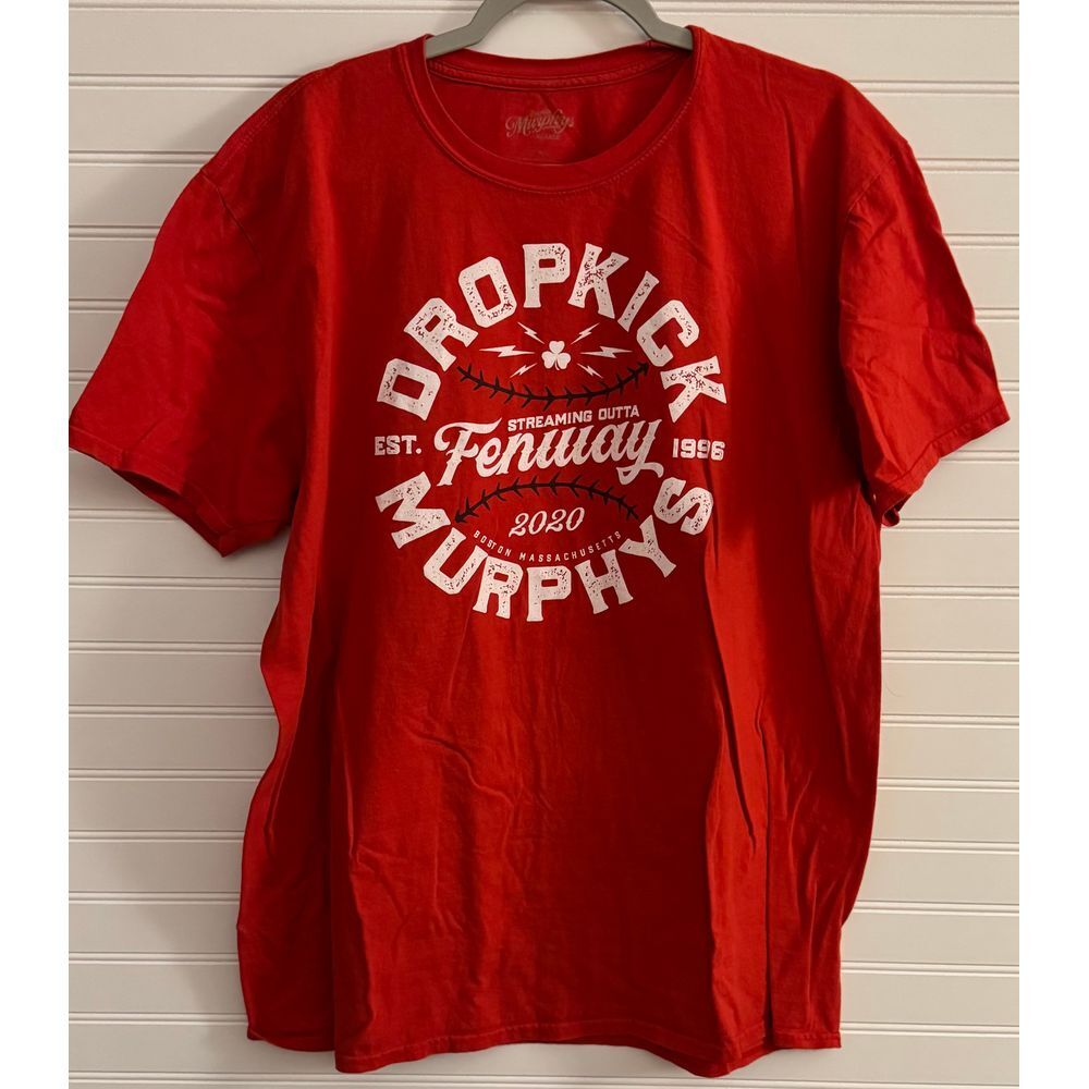 Dropkick Murphys Streaming Outta‎ Fenway 2020 Tour Concert T-Shirt Red